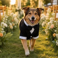 Pet Wedding Suit Tuxedo with Bow Tie for Dogs and Cats