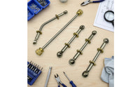 5 Pieces Slender Linkage Rods with Eyelet Ends Compact Hardware for Brass Players