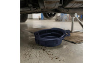Built-in Handle Oil Drain Pan exposedTop Oil Collection Basin Shallow Plastic Drain Pan Wide Rim for Garage, Workshop