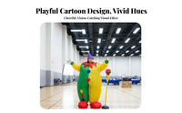 Oversized Design Inflatable Clown Costume Self-Inflating Adult Clown Inflatable Suit Inflates in Seconds Funny Inflatable Jumpsuit Easy to Wear for Performers, Cosplayers, Stage Performances, Company Events, Halloween, Festivals