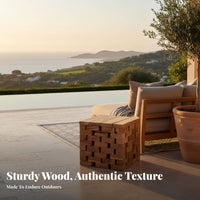 Weather Resistant CumulusShaped End Table Irregular Shape outsidedoor Furnishing Modern Design Household Furniture Space Saving for Guesthouse Owners, Homeowners, Renters, Balcony, Terrace, Garden, by the pool