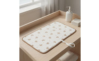 Skin-Friendly Waterproof Diaper Mat Quick-Drying Cotton Baby Pee Pad Multi-Use Portable Diaper Mat Odor-Resistant for Newborns, Infants
