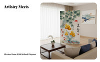New Chinese design Folding Room separater Foldable Gourd-Shaped Cutcut-through Partition Movable Privacy Screen Freestanding for Interior Decorators, Office Workers, Entryway, Studio Apartment, Restaurant, showcase