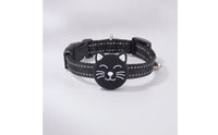 Reflective Cat Tracker Collar Adjustable Cat Collar with Tracker Holder Lightweight Tracker Tag Low-Profile for Cats, Small Pets, Outdoor Tracking, Travel