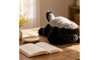 Honey Badger Stuffed Toy Lying Honey Badger Plushie Cuddle Pillow Prone Soft for Children, Bed, Sofa