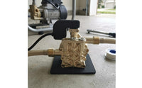 Ribbed Casting Car Washer Pump Head Metal Body Pressure Washer Pump Head Black Plastic Machine Part Threaded Ports