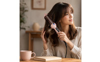 Hair Straightener Brush Salon-Like Heated Styling Brush with LCD Display Electric Styling Comb with Bristles Anti-Scald Compact
