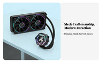 Efficient Heat Dissipation Hexagonal Processor Water Cooler High Performance AIO Processor Liquid Cooler Pure Copper Base for Overclockers