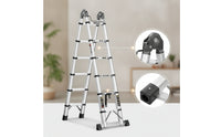 Telescopic Ladder with Anti-Slip Feet Multifunction A-Shaped Ladder Ladder Versatile for Homeowners, Home Repairs, Overhead Work, Warehouse
