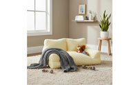 Soft & Comfortable Cooling Pet Sofa Moisture-Absorbent Semi-Enclosed Pet Lounger Calming Design Quilted Cat Couch Scratch Resistant for Dogs, Small Pets, Summer