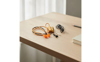 Rechargeable In-Ear Style Earphones with Braided Cord Bluetooth Neckband Earphones with Inline Control Long Battery Life Neckband Headphones Wireless for Commuters, Commuting, Office