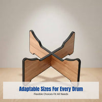 Steel Tongue Drum Stand, Celestial Drum Display Stand, Upright Holder for Multiple Sizes