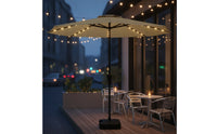 Patio Umbrella with Base Lighted Umbrella with Base Heavy Duty for Homeowners, Cafe Owners, Backyard, Poolside, Eatery