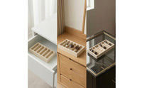 Velvet Sunglasses Storage Tray 5-Slot Sunglasses Display Tray Minimalist Eyewear Organizer Divided for Dresser