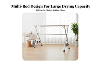Rust-Resistant Cross-Frame Clothes Horse Sturdy and Long-Lasting Foldable Drying Rack Heavy Duty Foldable Clothes Horse Easy to Assemble for Apartment Dwellers, Homeowners, Families, Balcony, Outdoor, Indoor, Bedroom