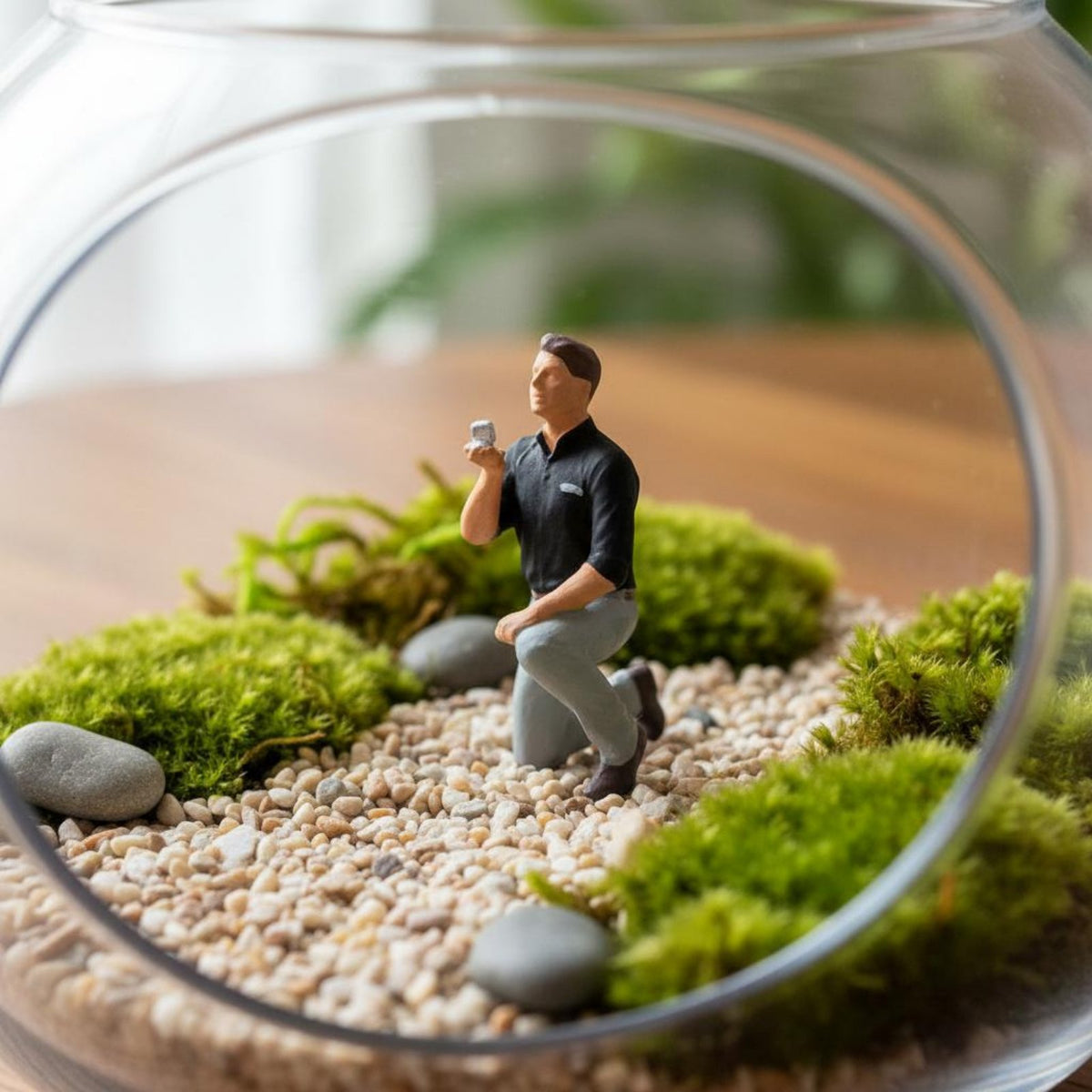 Miniature Landscape Decoration Highly Detailed Miniature People Figurine Wedding Couple Figurine Realistic Craftsmanship