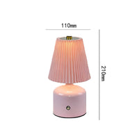Retro Design Fungus-Shaped Table Lamp Portable Rechargeable Desk Lamp 3 Color Modes for Study Room, Bedroom, Camping