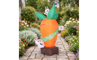 Inflatable Easter Inflatable Cartoon-Style Conejo De Pascua Inflable Freestanding Conejo Inflable Gigante Oversized for Families, Garden, Lawn, Porch