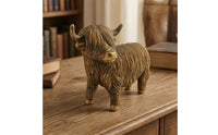 Cattle Figurine Shaggy Cow Figurine Antiquedecorative Piece for Home, Garden