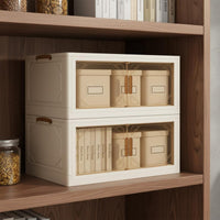 Stackable Storage Cabinet with Doors Installation Stackable Storage Bins with Doors Large Capacity Multi-Layer Foldable Wardrobe for Bedroom