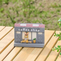 Shopfront Planter Decorative Storefront Flowerpot Small Garden Pot Compact for Succulent Lovers, Desk, Windowsill