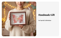 DIY Fluttering Outline Box Creative Gift Dried Botanical Butterfly Frame Handmade Glittering Crystal Flower Crafting Set for Girlfriend, Crafters
