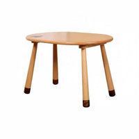 Nordic Design ovalShaped Table with rabbit Chairs Height Adjustable kids' Desk and Chair Rounded Corners children's Furniture Easy to Clean for Preschoolers, Toddlers, Parents, Kindergarten, Playroom, Classroom, Living Room