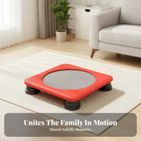 Close-to-Ground Square Trampoline Rounded Corners Mini Fitness Trampoline Circular Mat Sports Equipment Shock-Absorbing