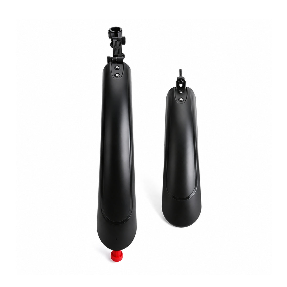 2 Pieces Bike Mudguard Pair with Rear Light Easy to Install Fenders Aerodynamic Mudguards for Cyclists, Wet-Weather Riding, Commuting