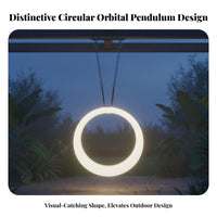 16 Color Options Illuminated Circular Swing Rechargeable Hanging Chair 4 Light Modes Outdoor Furniture Wireless Controller Controlled for Homeowners, Event Planners, Garden, Hotel Grounds, Backyard, Balcony