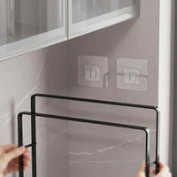Metal Sink Organizer and Wall Mounted Rag Holder for Dishwashing Area, Stainless Steel Cleaning Cloth for Countertop