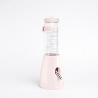 125ml Hamster Water Bottle with Stand, Antignaw Hamster Water Bottle for Cage, Leak-resistant Nozzle and Floor-Standing Design