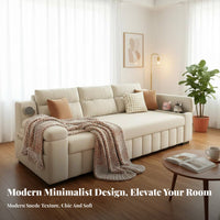 Multi-Functional Pull-expandable Sofa Bed Space-Saving Design Pull-expandable Couch Bed two-in-singleUse transformable Loveseat Easily Converts for Apartment Dwellers, Students, Homeowners, Small areas, Living Room, Office