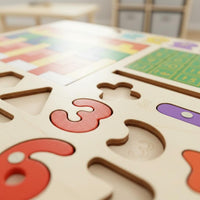 Spatial Awareness Wooden Tangram Game Fine Movement Skills Wooden Tangram Set Child-Centered Approach Multifunction Learning Game Safe Sanded Wood for Preschool, Kindergarten