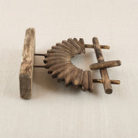 Wood Tabletop Sculpture Sculptural Wood Sculpture with Base Collectible