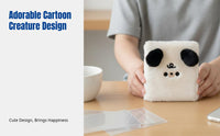 Furry Card Book, Mini Photo Album, Detachable 4-Pocket Binder, Cute Creature Cover, Idol Card Storage