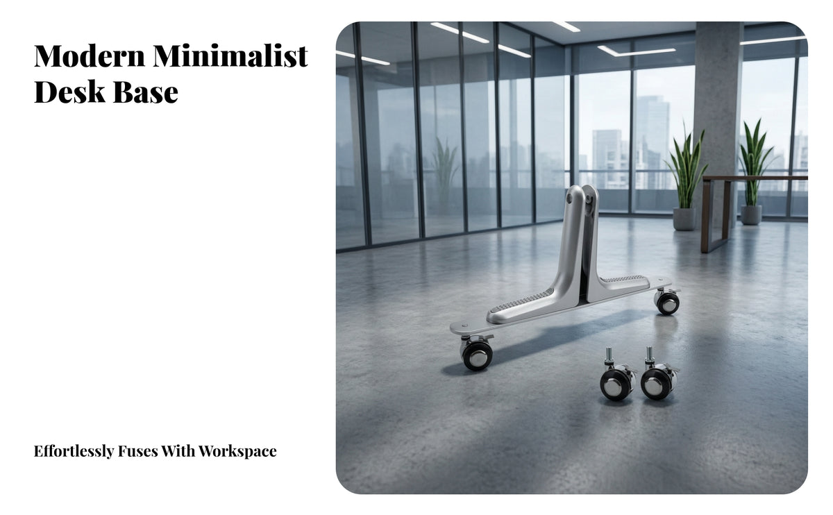 Partition Bracket with Flat Base Plate | Aluminum Alloy, Anti-Slip, Screen Partition Base, for Office