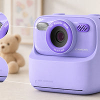 Thermal Printing Instant Print Camera with Screen Portable Instant Print Camera Compact Multifunctional for Playroom