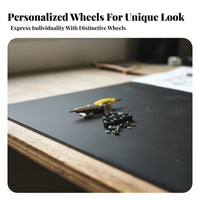 Includes Bearings Transparent Bearing Wheels Pearlescent Finish Fingerboard Truck and Wheel Set Long-Lasting Construction for Teens, Desk