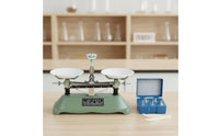 Mechanical Balance with Weights No Power Classroom Tray Balance Mechanical Laboratory Scale Tabletop Accurate for Teachers