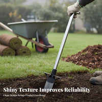 Long Handle Trenching Manganese Steel Long Handle Digging Tool Construction Narrow Head Digging for Gardeners, Farmers, Garden