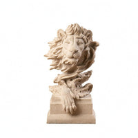 Abstract Lion Statue Layered Mane Lion Figurine Regal Look Home Decor for Bookshelf