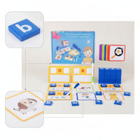 CVC Phonics Toy with Flashcards Literacy Word Building Kit Educational Letter Matching Game Interactive for Kindergarteners
