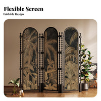French design Arched Multi-Panel Screen Foldable Room separater Movable Folding Partition Vintage Design for Apartment Dwellers, Homeowners, Interior Designers, Bedroom, Home awayice, Entryway