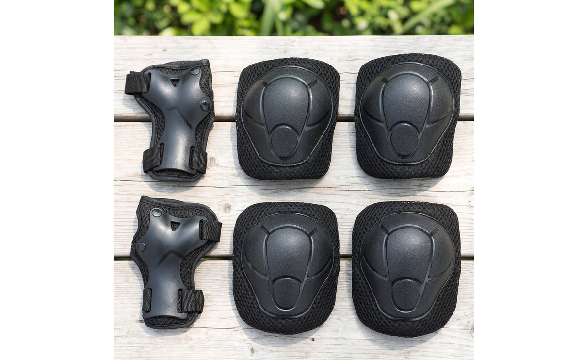 4 Pieces Knee and Elbow Pad Set Contoured Knee Pad Set with Elbow Pads Skate Pads Adjustable Breathable for Skaters, Skating