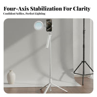 Selfie Stick Tripod Anti-Steady Bluetooth Selfie Stick Ph Single Tripod Stand Adjustable Height on-Air Presentation Broadcasting