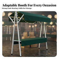 Quick Setup Outdoor Advertising Table Heavy Duty Portable Vendor Stand Spacious Countertop Foldable Market Stall Stable Structure for Small Business Owners, Event Organizers, Crafters, Farmers Markets, Street Fairs, Temporary Shops, Tourist Attractions
