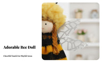 2 Pieces Cute Design Hanging Bee Girl Plushie Festival Themed Hanging Fairy Bee Doll Great Gift for Children, Nature Lovers, Home Decor
