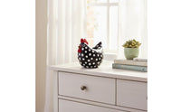 Cute Spotted Cock Statue Quirky Spotted Chicken Figurine Cartoon Design Resin Cock Sculpture Funny for Gift