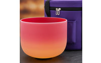 Rainbow Singing Bowl 528 Hertz Crystal Singing Bowl C Note Tuning for Meditators